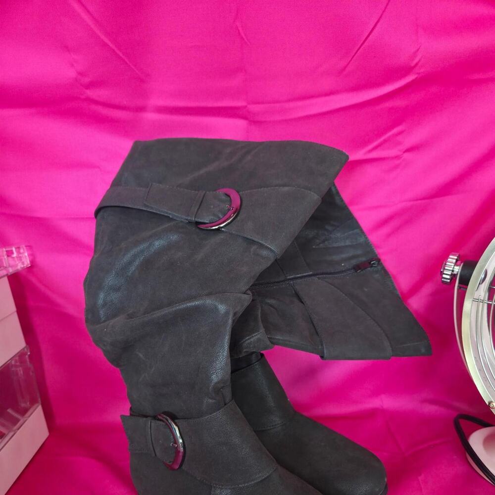 Luolka womens knee high slouch boots